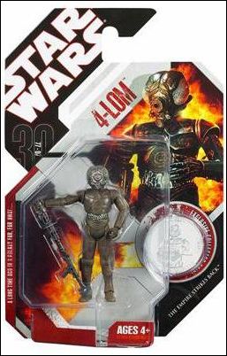 Star Wars: 30th Anniversary Collection 3 3/4" Action Figures (2007) figure 41 4-LOM w/ Collector Coin