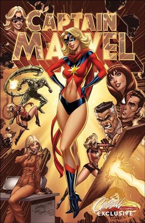 Captain Marvel (2019) issue 1-J J. Scott Campbell Original Costume Cover 1/1250