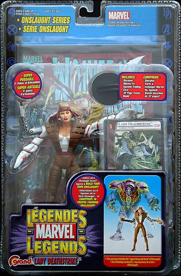 Marvel Legends (Onslaught Series) figure 6-B Lady Deathstrike (Canada)