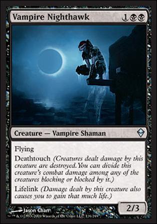 Magic The Gathering: Zendikar (Base Set) card 116 Vampire Nighthawk