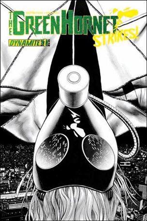 Green Hornet Strikes issue 1-B Black and White 1:25 Cover