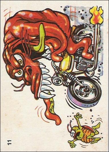 Silly Cycles (Base Set) card 11-B  (Fan Art on Back)