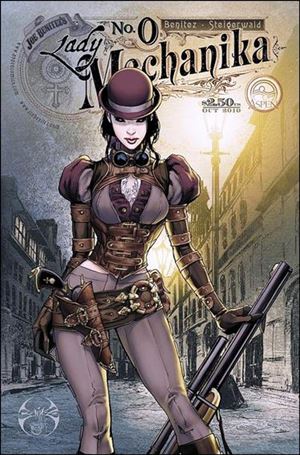 Lady Mechanika issue 0-B Street Scene Standard Cover