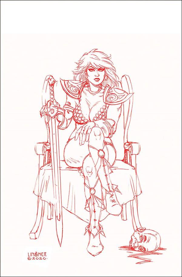 Red Sonja (2019) issue 24-O Joseph Michael Linsner 1:30 Red Line Virgin Cover