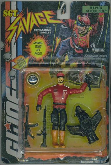 G.I. Joe: Sgt Savage and the Screaming Eagles (4") figure 8 Jet-Pack General Blitz