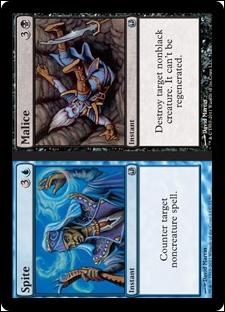 Magic the Gathering: Duel Decks: Ajani vs. Nicol Bolas card 71 Spite//Malice