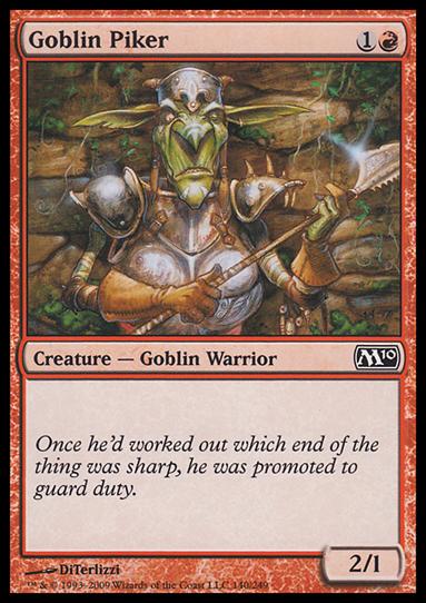 Magic the Gathering: 2010 Core Set (Base Set) card 140 Goblin Piker