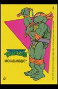 Teenage Mutant Ninja Turtles: Series 1 (Sticker Subset) card 2 Michaelangelo
