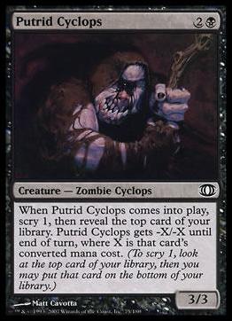 Magic the Gathering: Future Sight (Base Set) card 75 Putrid Cyclops