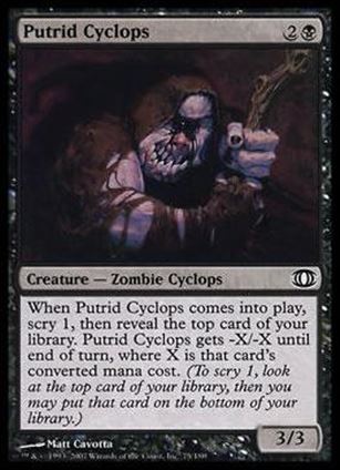 Magic the Gathering: Future Sight (Base Set) card 75 Putrid Cyclops