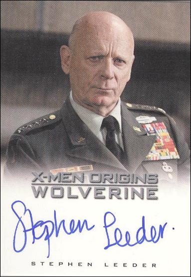 X-Men Origins: Wolverine (Autographs Subset) card nn12 Stephen Leeder