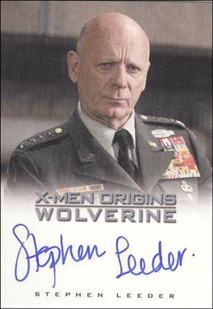 X-Men Origins: Wolverine (Autographs Subset) card nn12 Stephen Leeder