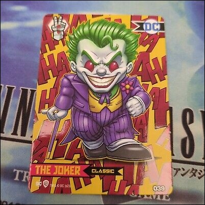 DC Comics Ooshies Collector Cards: Series 2 card 39 Joker: Embossed Classic