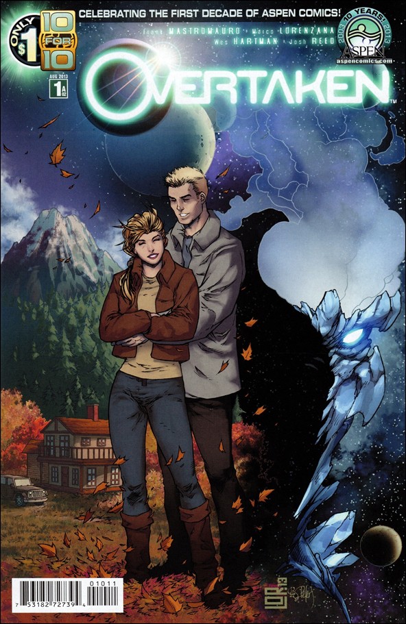 Overtaken issue 1-A02 Marco Lorenzana "Blue Alien" Cover