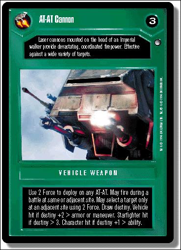 Star Wars: Hoth Limited (Base Set) card 81 AT-AT Cannon