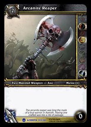 World of Warcraft: Heroes of Azeroth (Base Set) card 313 Arcanite Reaper