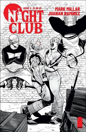 Night Club (2022) issue 2-B Juanan Ramirez B&W Cover