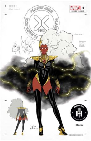 Planet-Size X-Men issue 1-G Russell Dauterman 1:50 Character Design Cover