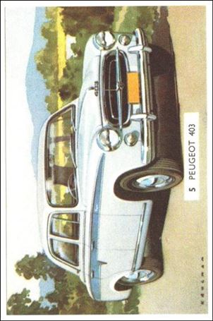 Cavalcade of Cars (Base Set) card 5 Peugeot 403