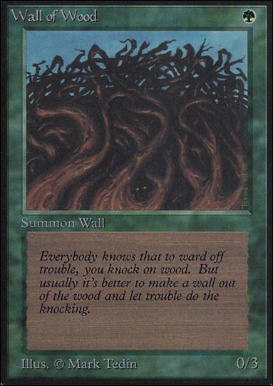 Magic the Gathering: Limited Edition Alpha (Base Set) card 225 Wall of Wood