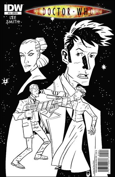 Doctor Who (2009) issue 15-B Black and White 1:10 Cover