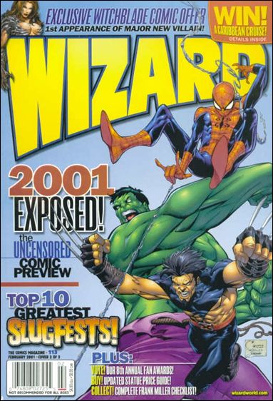 Wizard: The Comics Magazine issue 113-B Joe Quesada Marvel Cover