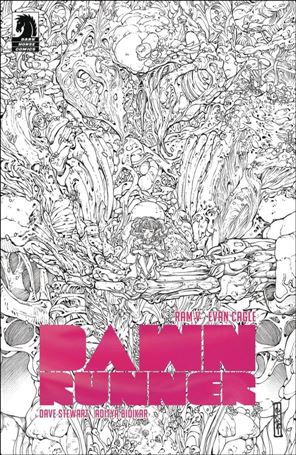 Dawnrunner issue 5-D Evan Cagle B&W 1:10 Cover