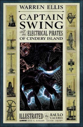 Captain Swing and the Electrical Pirates of Cindery Island issue 3-D Auxiliary Cover
