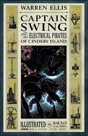 Captain Swing and the Electrical Pirates of Cindery Island issue 3-D Auxiliary Cover