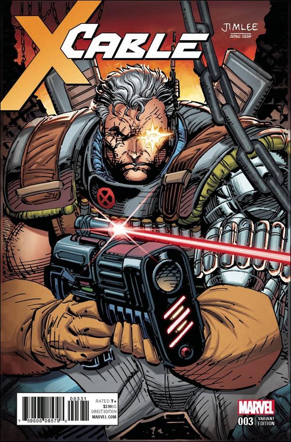 Cable (2017) issue 3-B Jim Lee X-Men Trading Card Cover