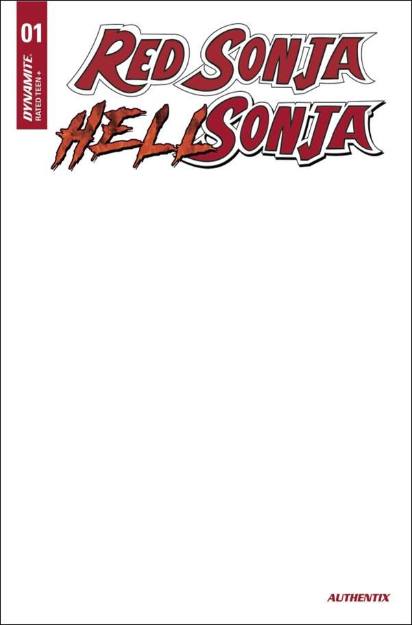 Red Sonja / Hell Sonja issue 1-F Blank Authentix Cover