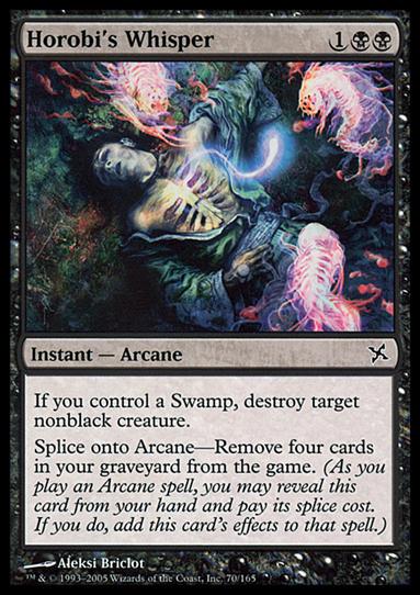 Magic the Gathering: Betrayers of Kamigawa (Base Set) card 70 Horobi's Whisper