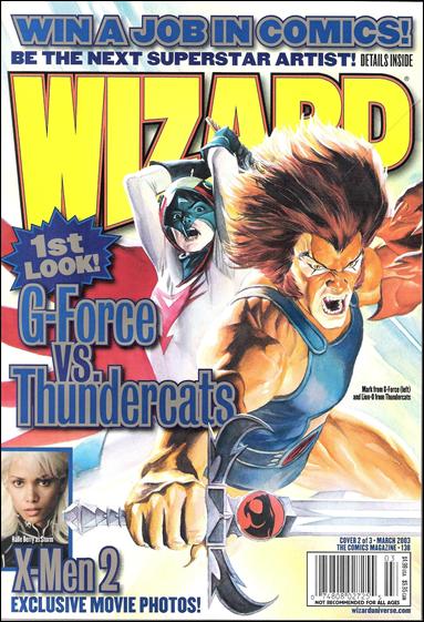 Wizard: The Comics Magazine issue 138-B Alex Ross ThunderCats/Battle of the Planets Cover