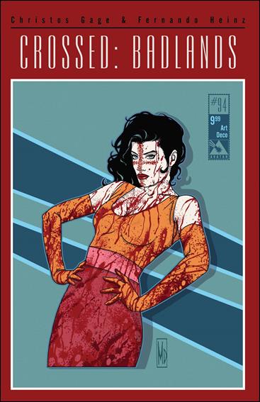 Crossed: Badlands issue 94-F Art Deco Cover