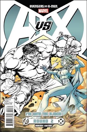 Avengers vs X-Men issue 2-F Carlo Pagulayan X-Men Team Cover