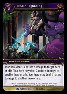 World of Warcraft: Heroes of Azeroth (Base Set) card 106 Chain Lightning