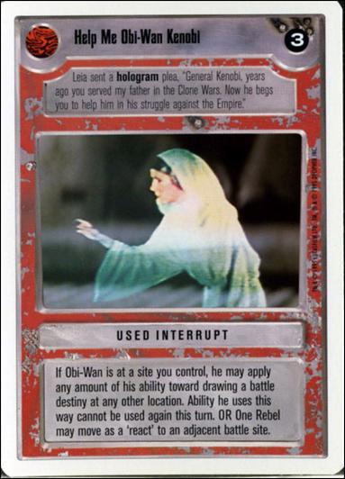 Star Wars: Premiere Unlimited (Base Set) card 263 Help Me Obi-Wan Kenobi