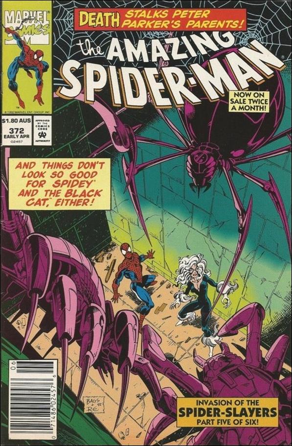 Amazing Spider-Man (1963) issue 372-B Australian Price Cover