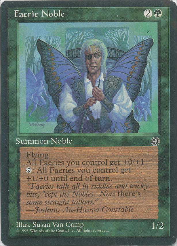 Magic the Gathering: Homelands (Base Set) card 86 Faerie Noble