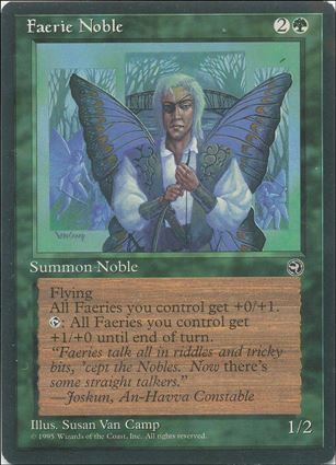 Magic the Gathering: Homelands (Base Set) card 86 Faerie Noble