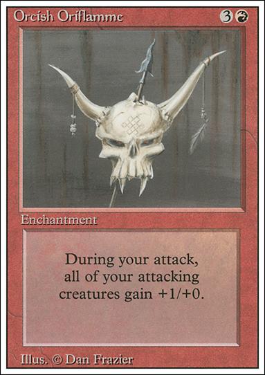 Magic the Gathering: Revised (Base Set) card 169 Orcish Oriflamme
