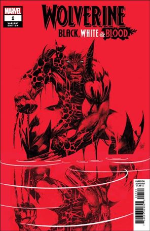Wolverine: Black, White & Blood issue 1-D Adam Kubert 1:50 Red Cover