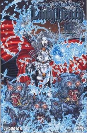 Brian Pulido's Lady Death #1 10th Anniversary issue 1-B Platinum Foil Cover