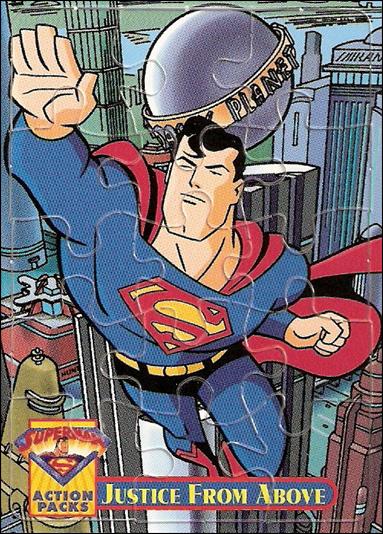 Superman Action Packs (Puzzle Subset) card Pz6 Justice From Above