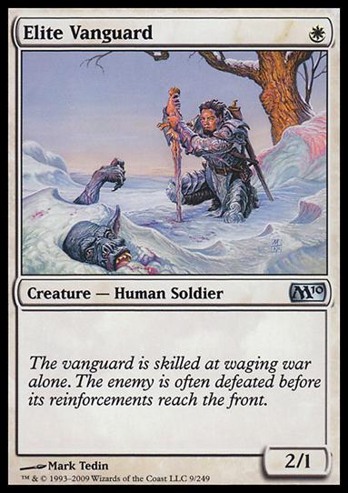Magic the Gathering: 2010 Core Set (Base Set) card 9 Elite Vanguard
