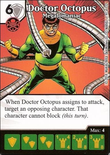 Marvel Dice Masters Avengers vs. X-Men  card 41 Doctor Octopus: Megalomaniac