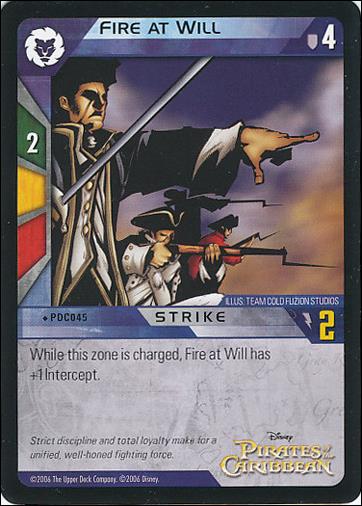 Pirates of the Caribbean - Dead Man's Chest (Base Set) card PDC045 Fire at Will