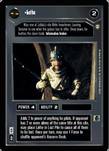 Star Wars: Tatooine Limited (Base Set) card 7 Lathe