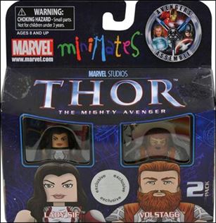 Marvel Minimates (Exclusives) figure 69 Lady Sif and Volstagg