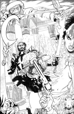 Sixth Gun: Battle for the Six issue 1.00-F Brian Hurtt B&W 1:50 Cover